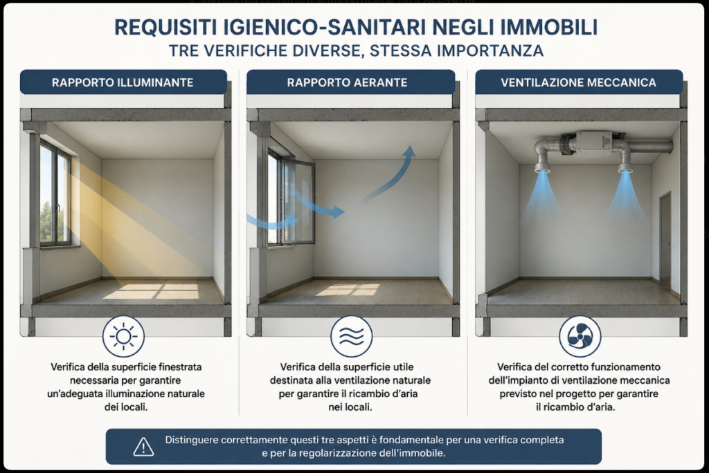 Rapporto illuminante, rapporto aerante e ventilazione meccanica negli immobili